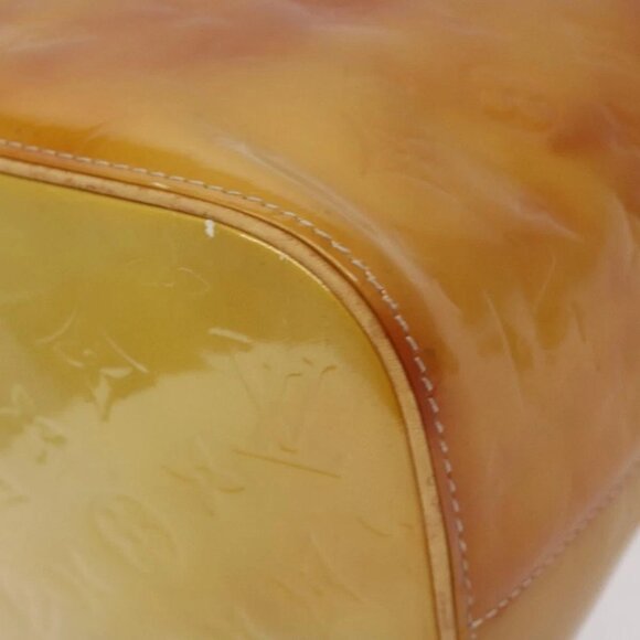 LOUIS VUITTON Monogram Vernis Houston Hand Bag Beige - Picture 8 of 14